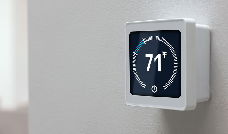 Thermostat on Wall